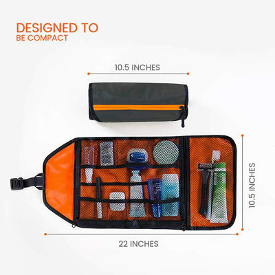 ODM Portable Hanging Travel Toiletry Bag Multiple Size Elastic Pockets Super Light 0.34Pounds