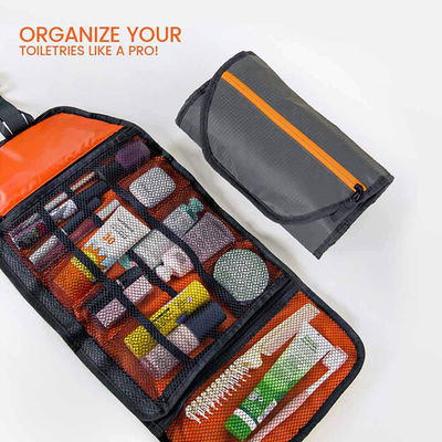 ODM Portable Hanging Travel Toiletry Bag Multiple Size Elastic Pockets Super Light 0.34Pounds